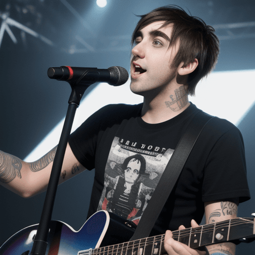 AI generated: Alex Gaskarth bara 