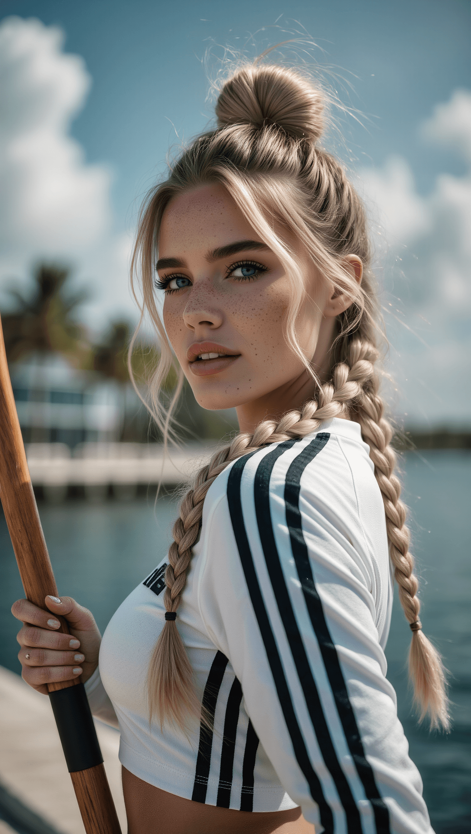 AI generated: Ultra-realistic photography of a breathtakingly beautiful young woman in her early 20s, fair glowing...