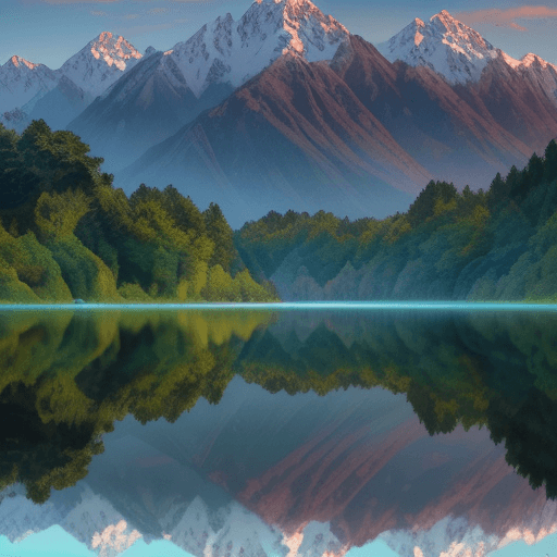 AI generated: "Step into the enchanting realm of Lake Matheson, New Zealand, where the beauty of nature unfolds in...