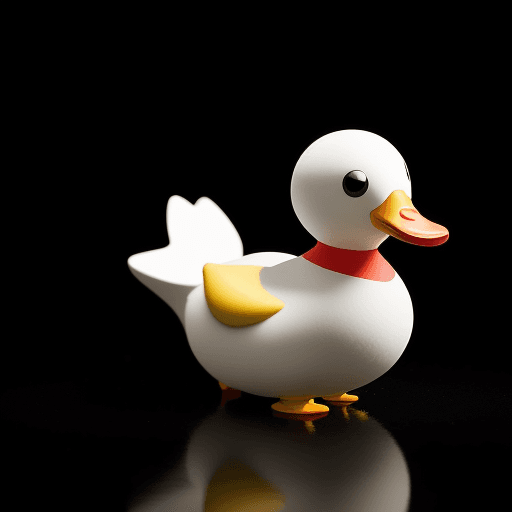 AI generated: create a toy duck, in the style of Takashi Murakami, cinematic lighting, sharp focus, --ar 71:118 --...