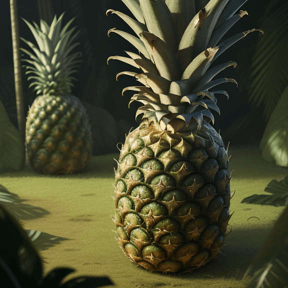 AI generated: movie still footage of a desperate as a pineapple, wild amazon scene, highly detailed, hyperrealisti...