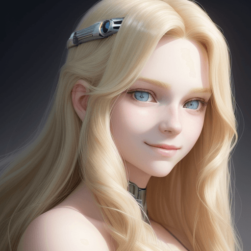 AI generated: [three-quarter close-up::12], [gorgeous face, long blond wavy hair, (pale skin:1. 2), pastel lightin...
