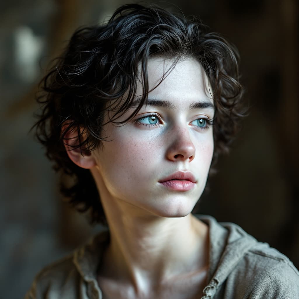 AI generated: a boy white skintone
