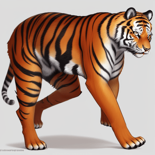 AI generated: The hybrid, let's call it a "tiger-roe," would likely have a body similar in size and shape to that ...