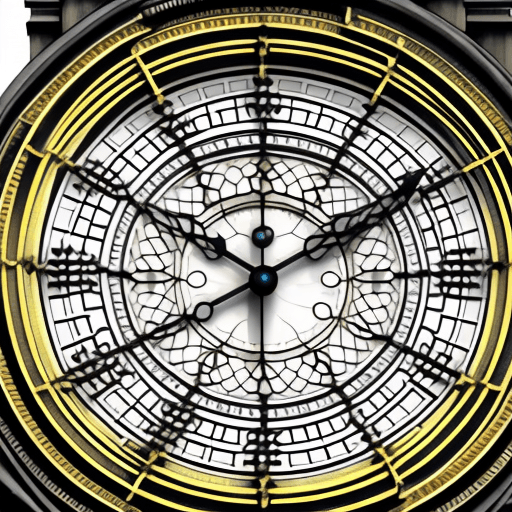 AI generated: illustration brand design, big ben clock, 