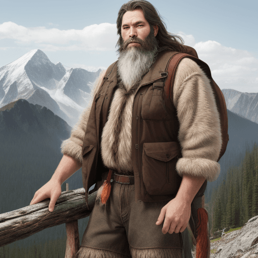 AI generated: mountain man
