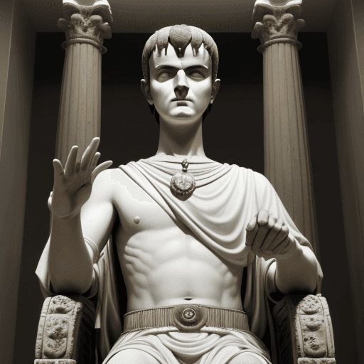 AI generated: image of emperor caligula