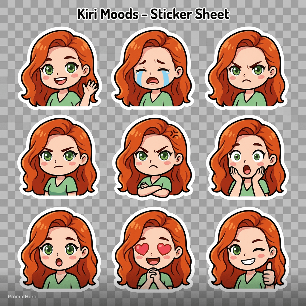 AI generated: a cute kiri character
