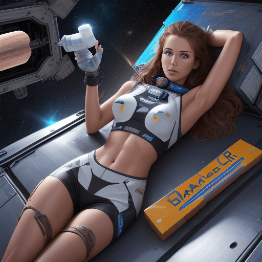 AI generated: space truck v8 4k resulotion, woman