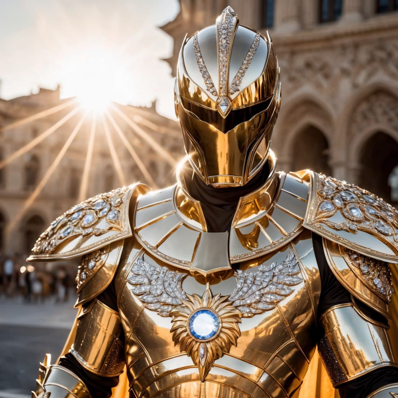 AI generated: Hyper detailed anthropomorphic in glittering clothes, hyper-realistic and hyper-detailed, in the ray...