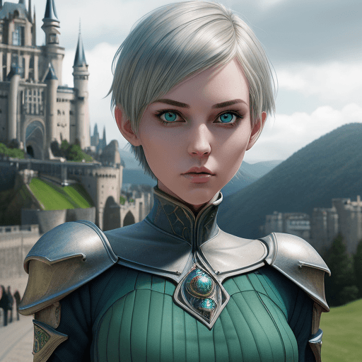 AI generated: Wizard Girl. Beautiful face. Slender body. Realistic face. Beautiful eyes. Detailed face. Detailed e...