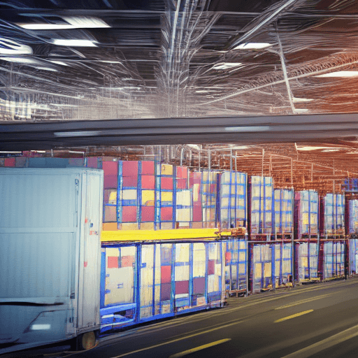 AI generated: A vector Screensaver for a CRM that's provide Services for the dispatching of cargo transportation a...