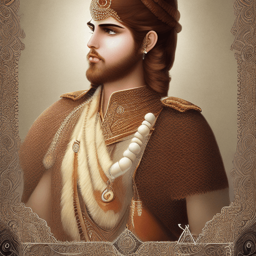 AI generated: a simple cartoon of a beautiful man with brown hair, white background, Persian prince I can't believ...