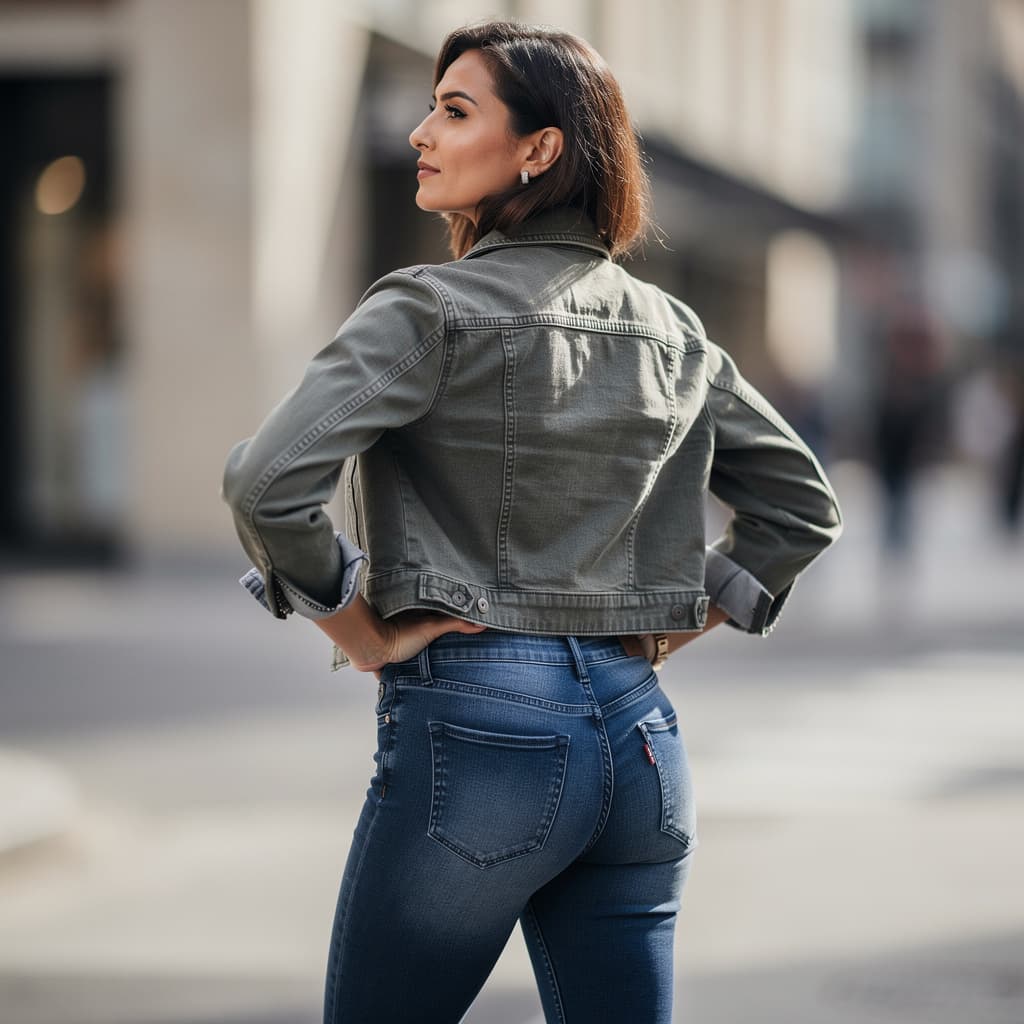 AI generated: Woman show her ass