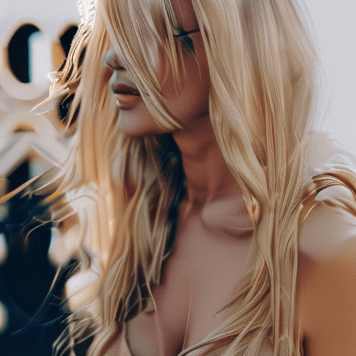 AI generated: beautiful blonde woman