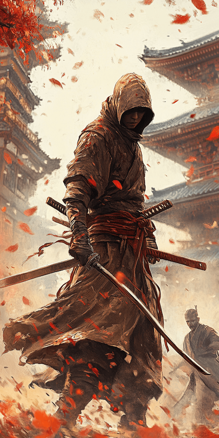 AI generated: A ninja, in the style of Takeshi Murata --ar 1:2 --personalize 2gwf1qc --stylize 750 --v 6.1