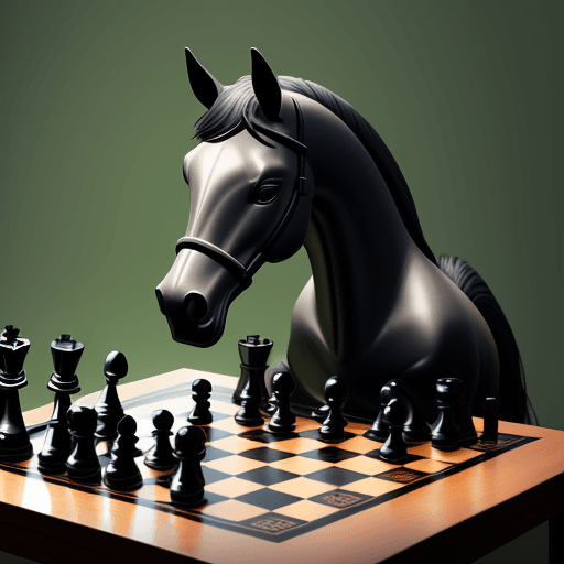 AI generated: chess horse