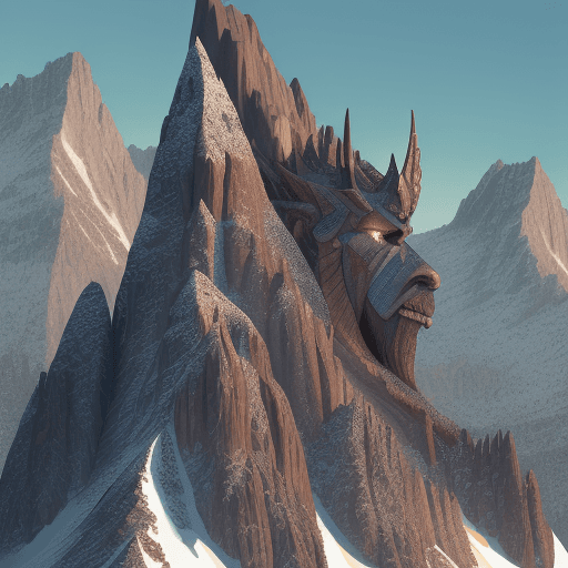 AI generated: Masterpiece mountain giant, intricate details --ar 1:2 --stylize 750 --v 5.2