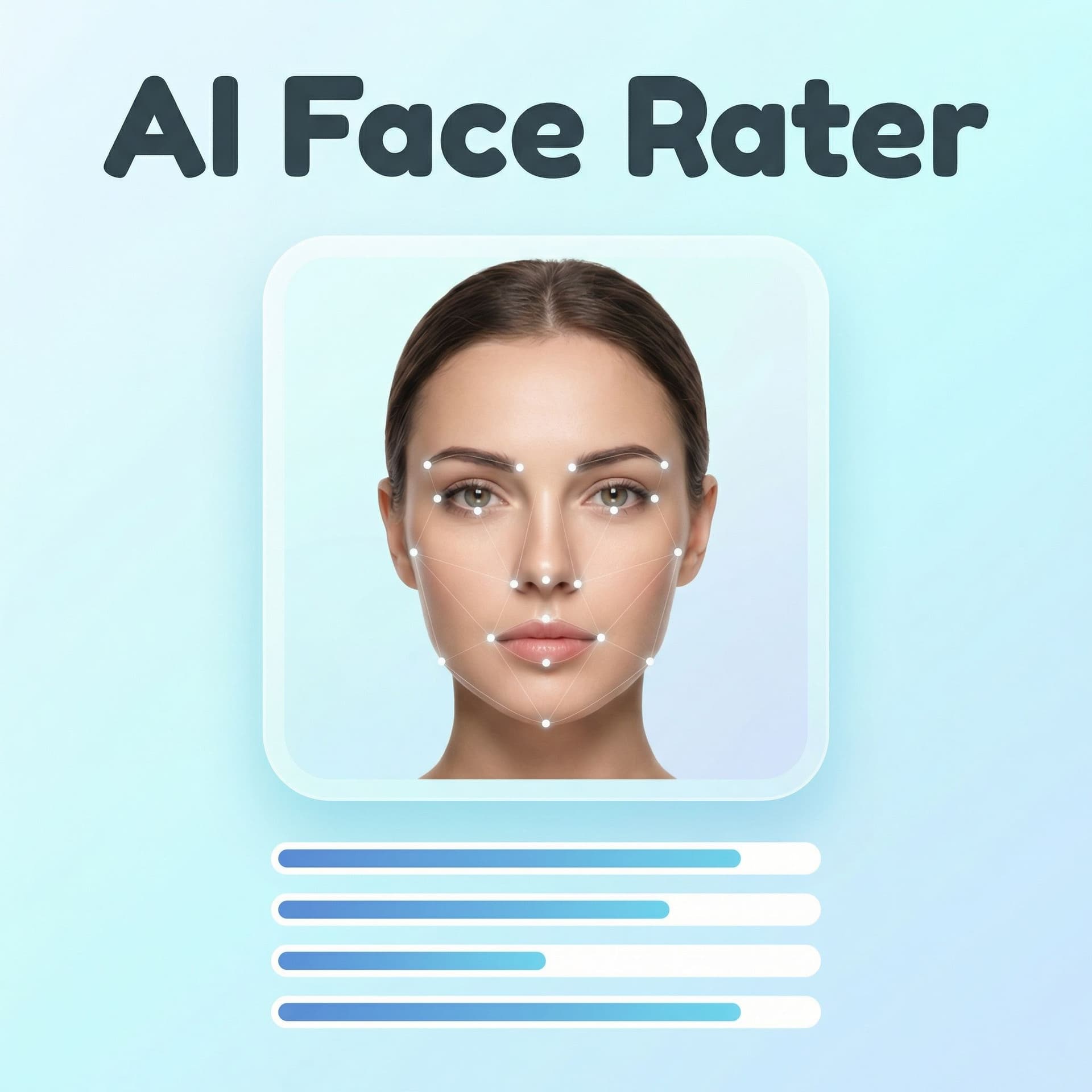 AI generated: Create a clean, modern AI tool thumbnail.

Text:
Add large, blue bold headline text at the very top ...