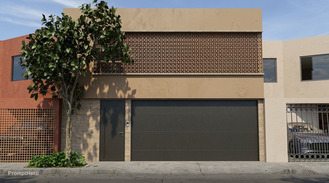 AI generated: Respect the volume, materials, and all the architectural elements of the image, so that it looks ver...