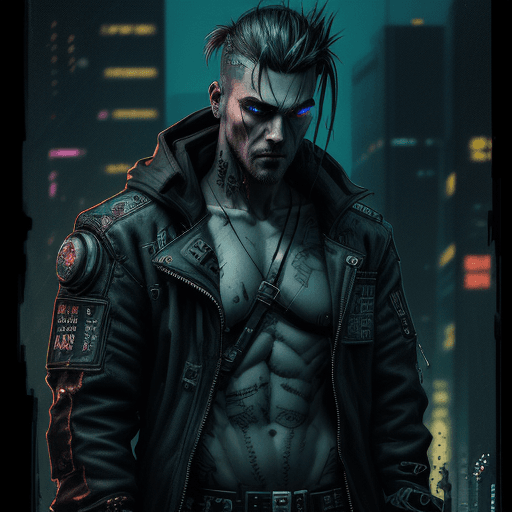 AI generated: Cyberpunk sketchbook style, Cyberpunk sketchbook, hand drawn, dark, gritty and realistic sketch, rou...