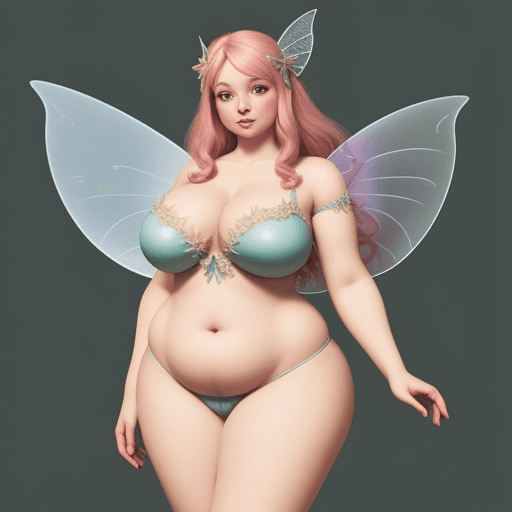 AI generated: A curvaceous fairy