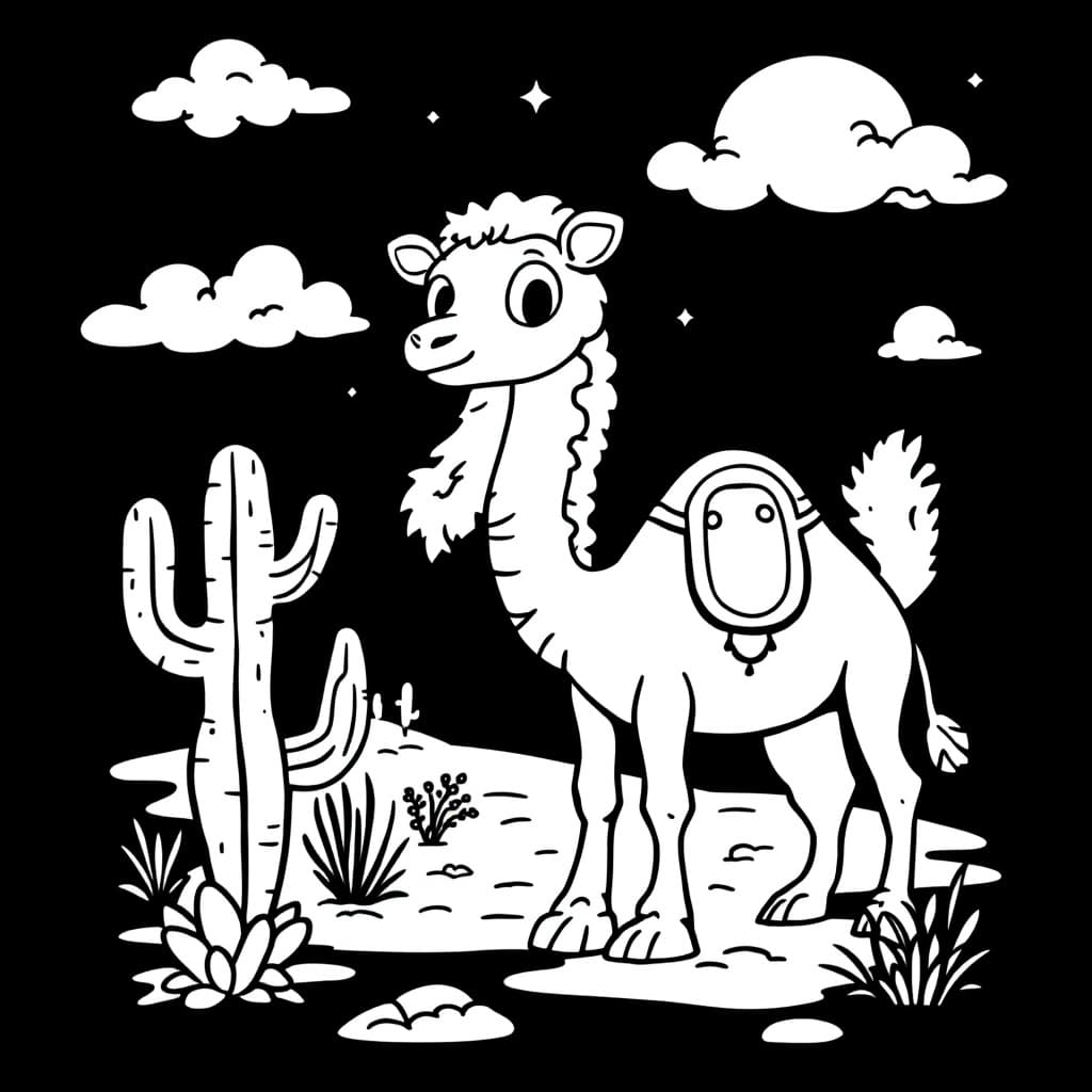 AI generated: Create a fun and engaging coloring book designed for 2 to 4 year olds. Illustrations should feature ...