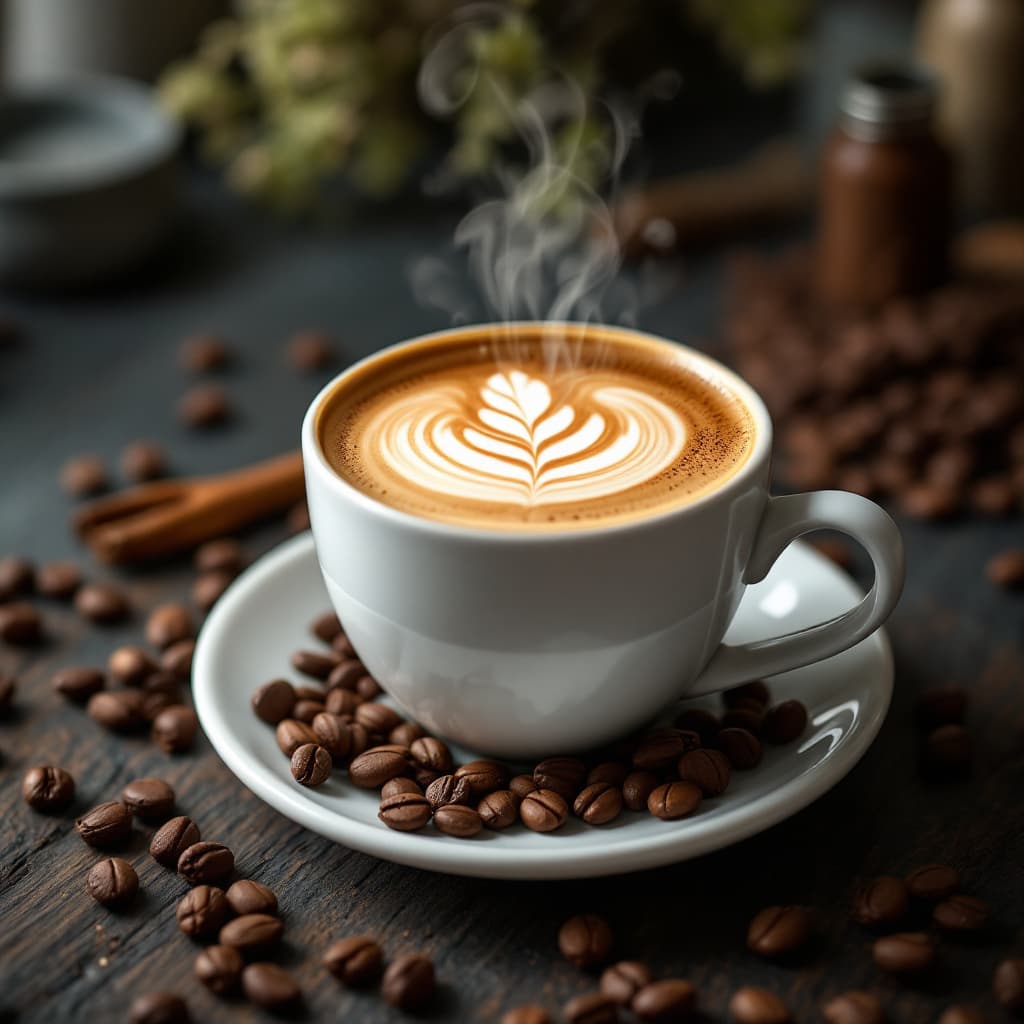 AI generated: image of a coffee and hairdressing company on social networks with many likes
