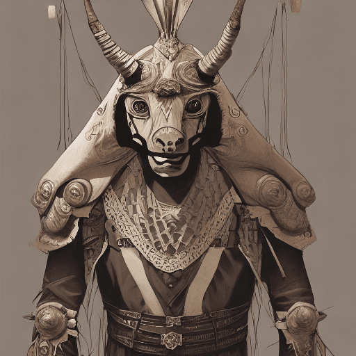AI generated: An Jagy man dressed in a 19th century costume, smiled, symmetrical facial features, front game card,...