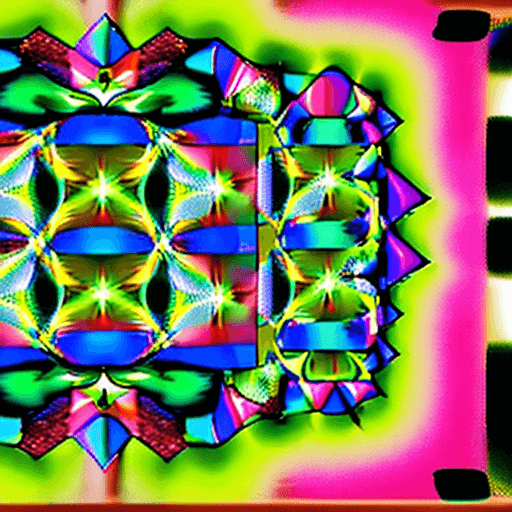 AI generated: Colorful nature with a lot of trees and leaves and somee random glowy geometry pieces added. It shou...