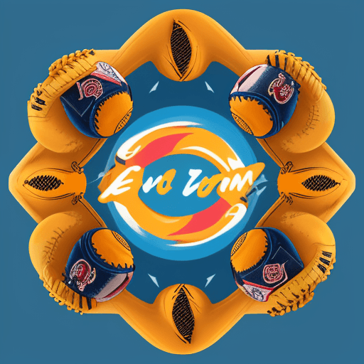 AI generated: Vibrant logo design for El Corozo softball team, intricately combining a baseball glove, bat, and ba...