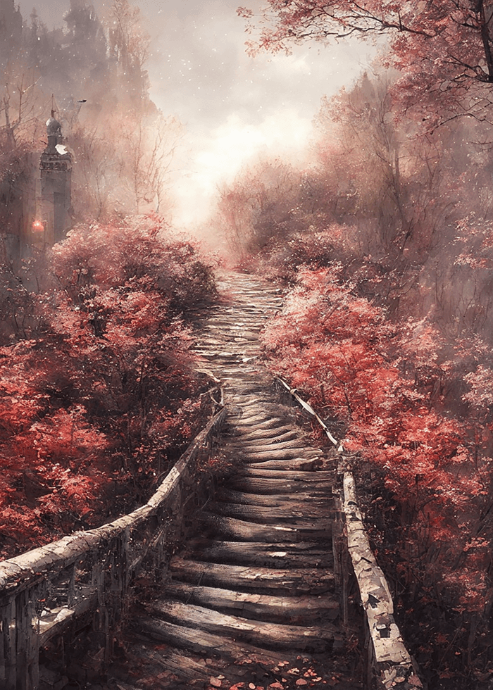 AI generated: strybk, background summer seasons, snowy, concept art, oil paintings, watercolor, 32k, FHD+ sophisti...