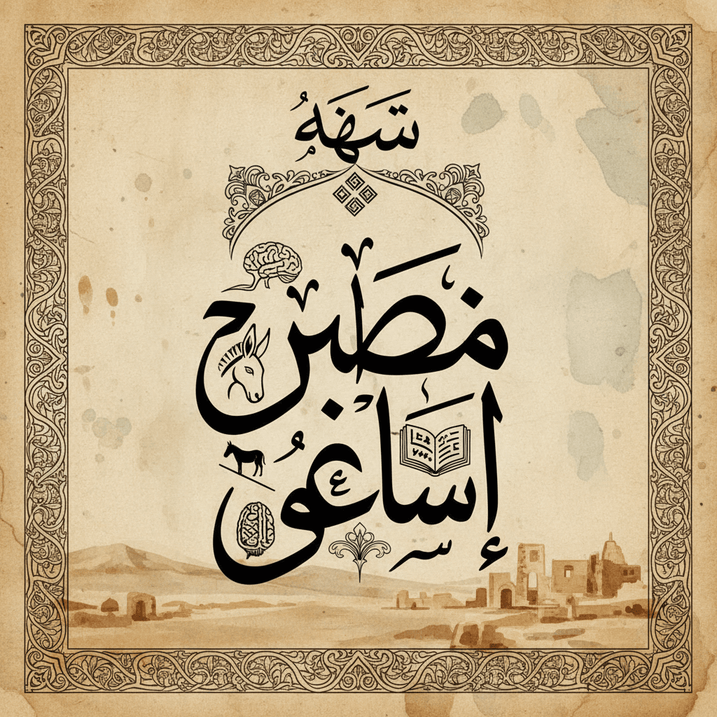 AI generated: تصميم بسم حمير عقلان