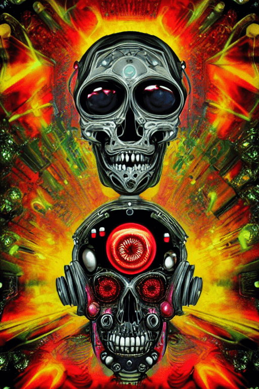 AI generated: original chaossphere font in video, sleeve, bullets, flames, art, symbol, graphics, logo, design, sy...