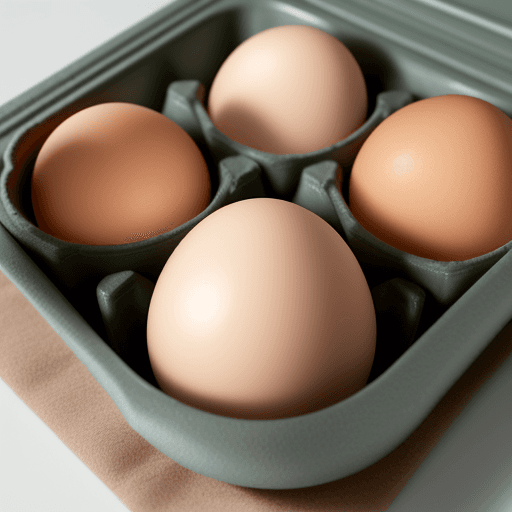 AI generated: Chicken sitting in eggs