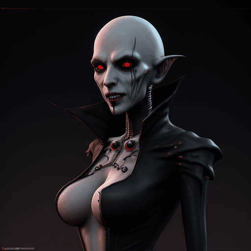 AI generated: A digital Cyberpunk Nosferatu A Symphony of Horror, daz3d, by artificial nightmares