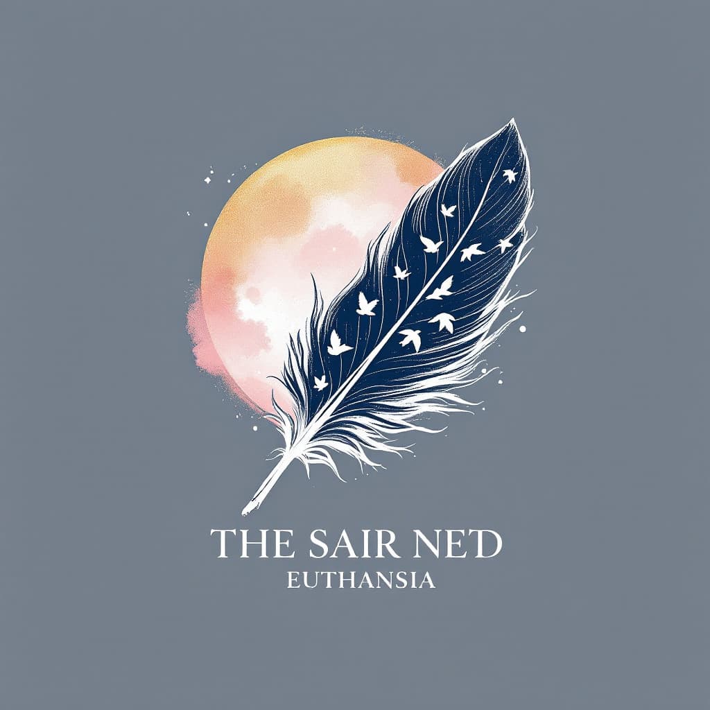AI generated: can you show me a logo  for a peaceful, heartfelt, simple and elegant logo for my in-home pet euthan...