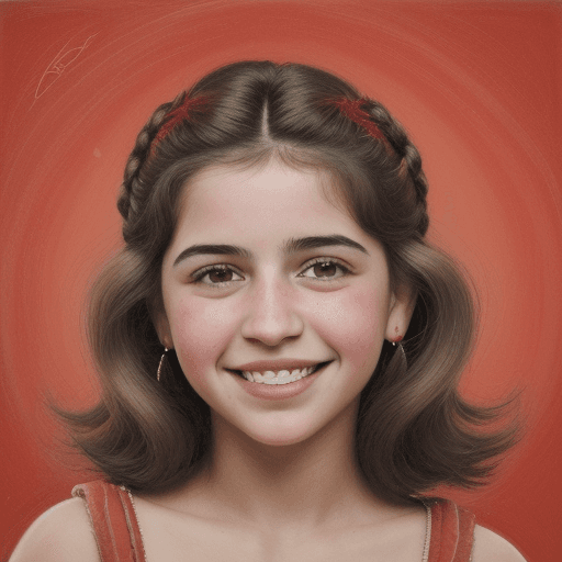 AI generated: retrato de una hemosa joven peliroja, de ojos color miel, labios jugosos, sonrisa coqueta, barbilla ...