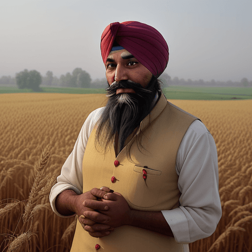 AI generated: In the rustic countryside of Punjab, amidst fields of golden wheat and the melodious tunes of Punjab...