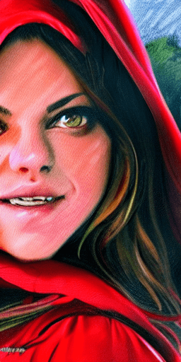 AI generated: mila kunis, image of a Red riding hood by Stanley Artgerm lu, full body scene, nude, nsfw, long hair...