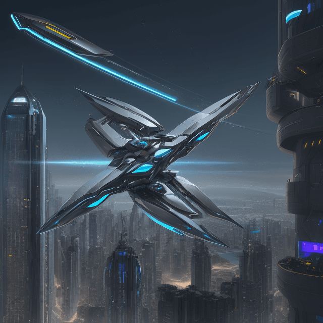 AI generated: A High tech catapult, futuristic catapult in a futuristic setting, where advanced machinery and slee...