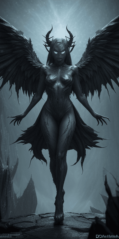 AI generated: An amazing creature, incredibly cute appearance with a hellishly evil soul, in the style of good and...