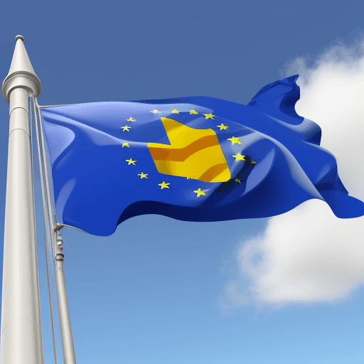 AI generated: the flag of the European Union 