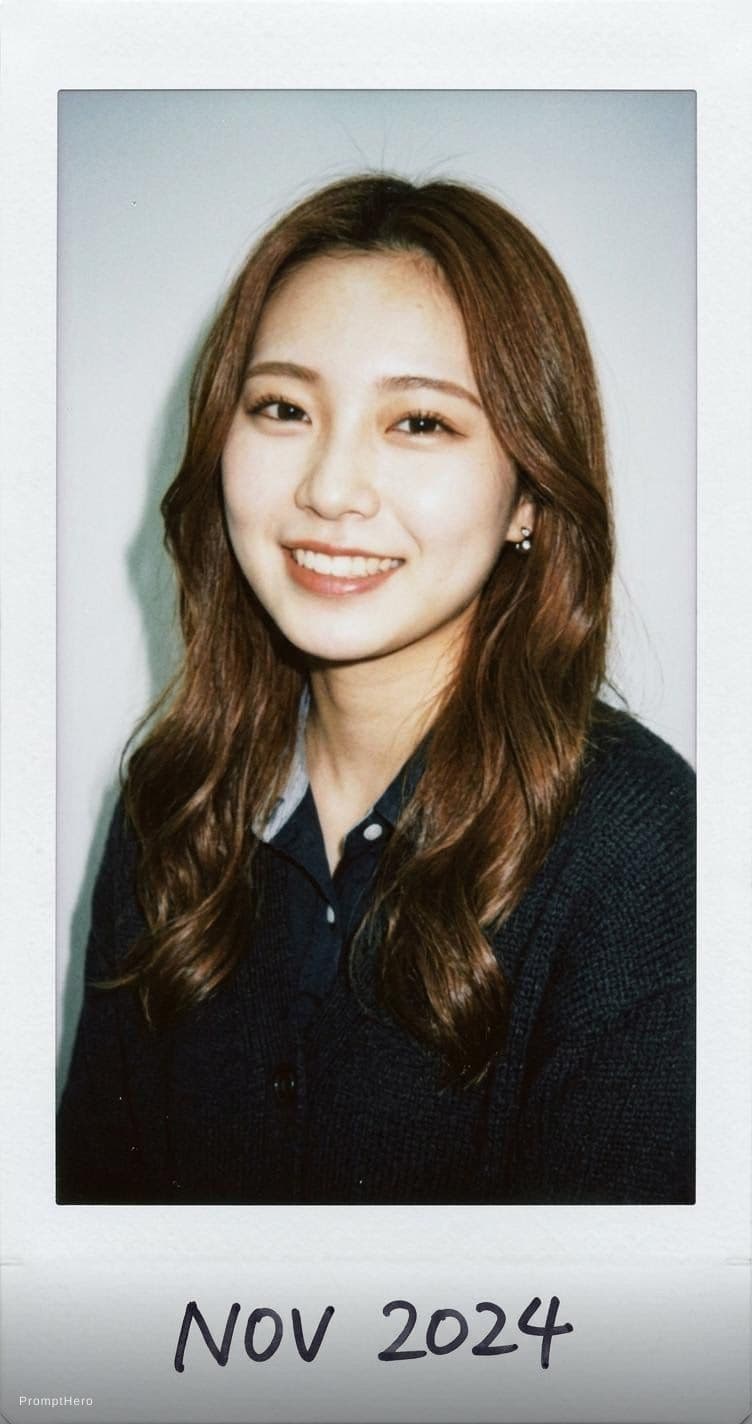 AI generated: Japanese girl, 18-21 years old, brown hair, high-quality photo portrait, shot on a Polaroid camera, ...