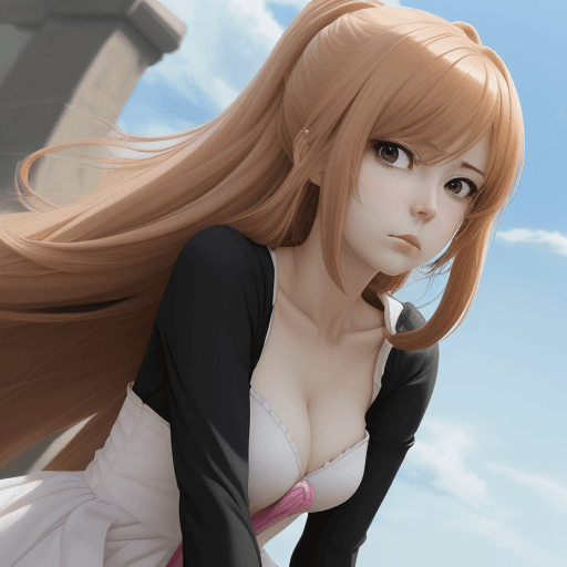 AI generated: create an anime photo of a woman in a haughty position