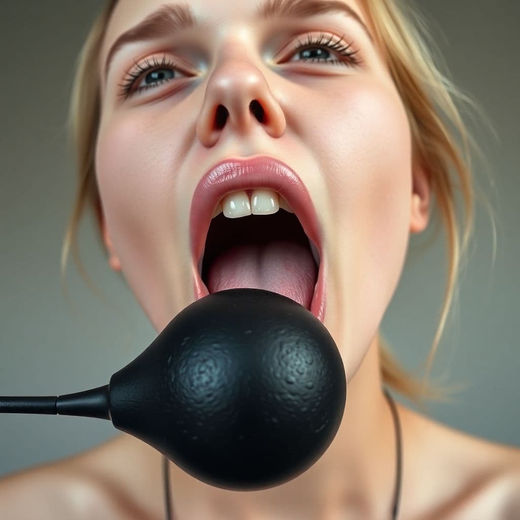 AI generated: White girl with big black cock in her mouth 