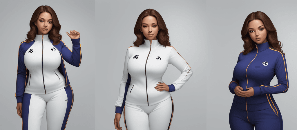 AI generated: When viewers gaze upon the image, they are immediately captivated by its stunning beauty. The woman ...