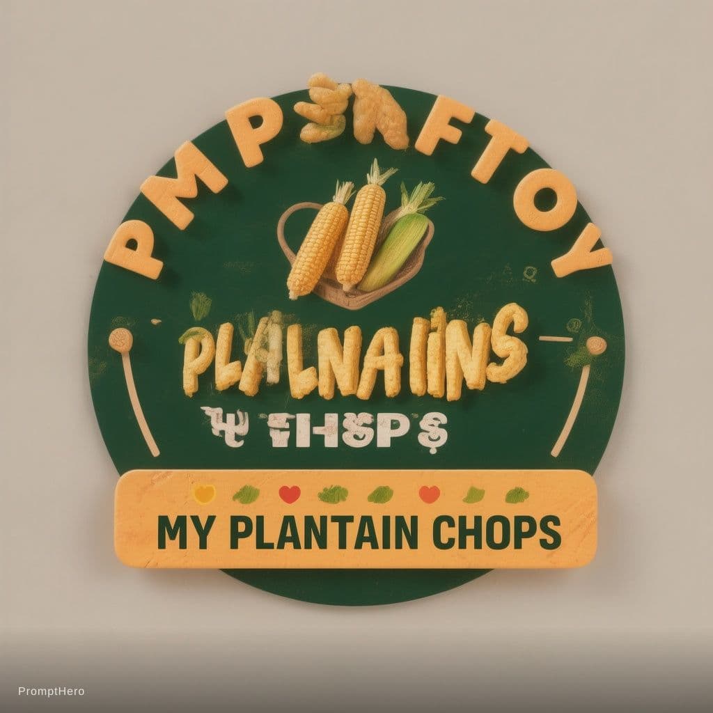 AI generated: LOGO FOR MY PLANTAIN CHIPS AND CHOPS