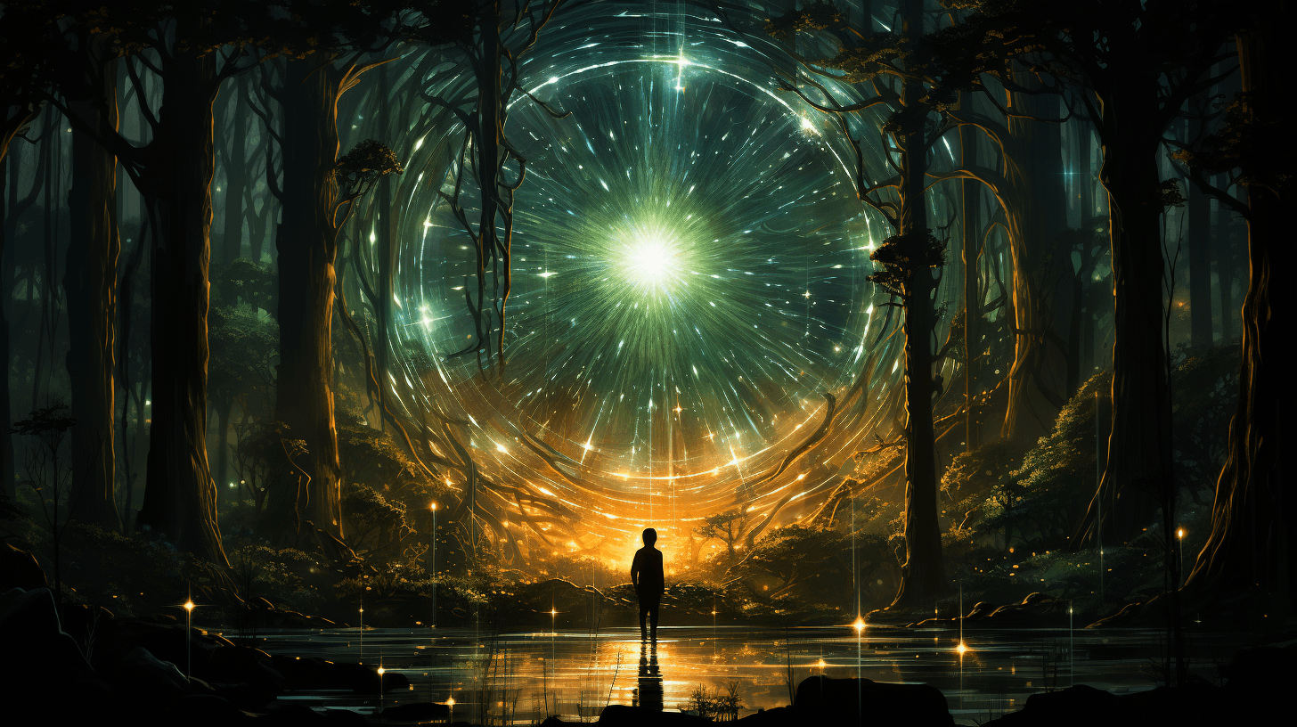 AI generated: art, fantasy, fantasy painting, landscape, forest, landscape, fantasy landscape, fantasy painting, i...