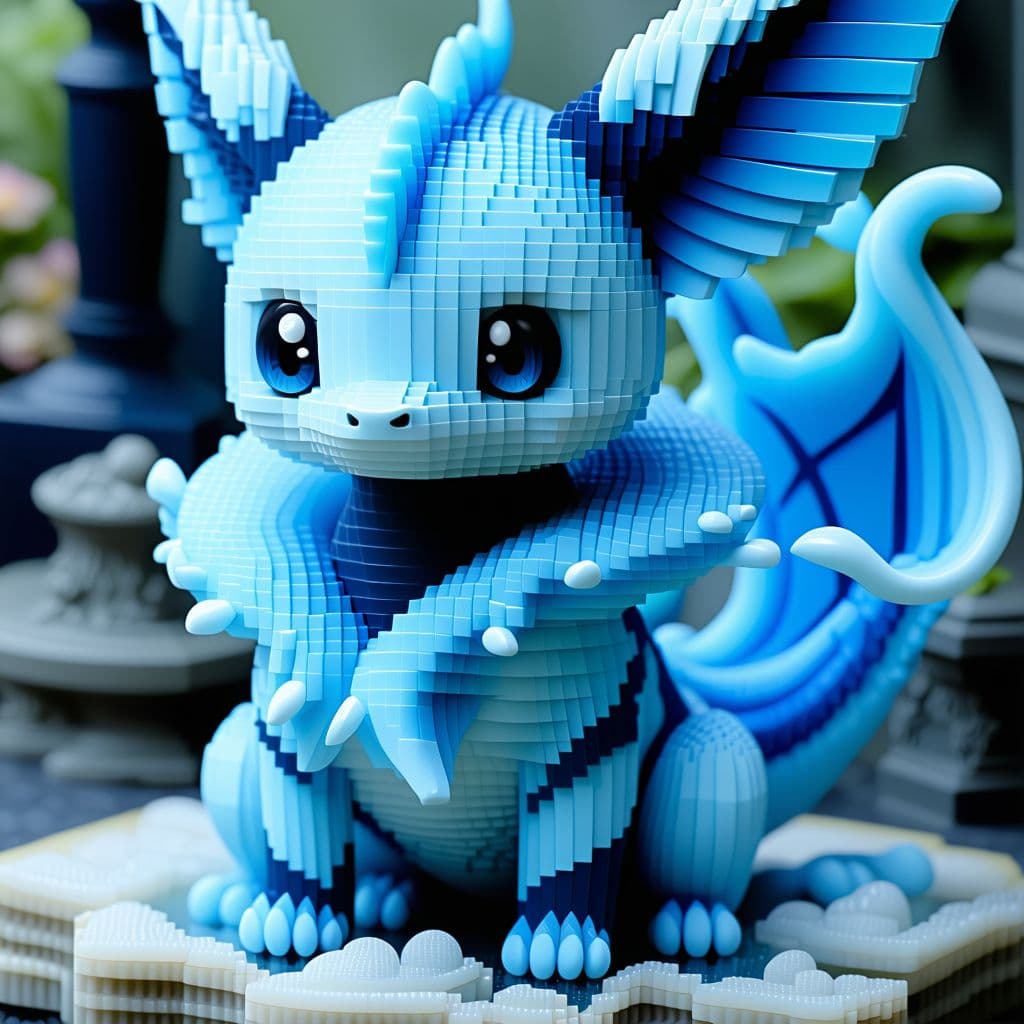 AI generated: Vaporeon fembot